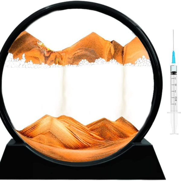 7 INCH QUICK SAND ART PAINTING (ORANGE)