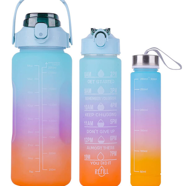MOTIVATIONAL WATER BOTTLE 3 PCS SET