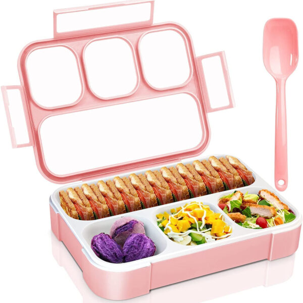 4 COMPARTMENT SQUARE LUNCH BOX
