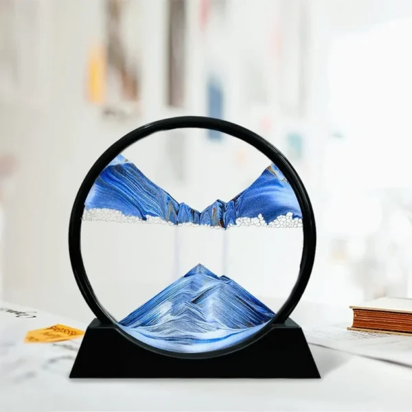 7 INCH QUICK SAND ART PAINTING (BLUE)