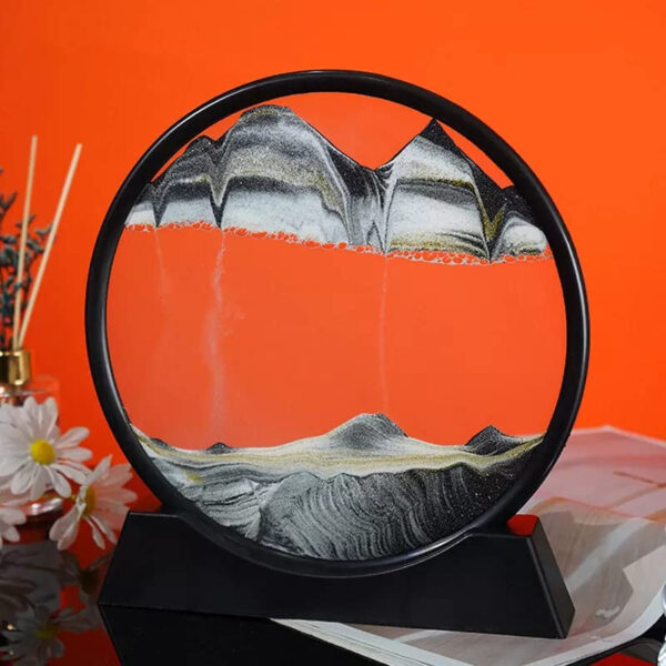 7 INCH QUICK SAND ART PAINTING (BLACK)