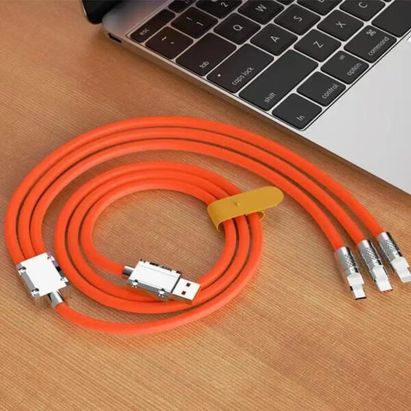 Orange 3 in 1 Charging Cable